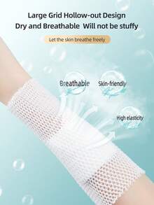 Cofoe Mesh Elastic Bandage, Breathable Elastic Mesh Bandage Roll, Tubular Elastic Bandage For Wound Dressing Fixation, Gauze Pad Fixation, Dressing Holder, Home First Aid, Head, Arm, Leg, Wrist, Knee Support Use - View 4