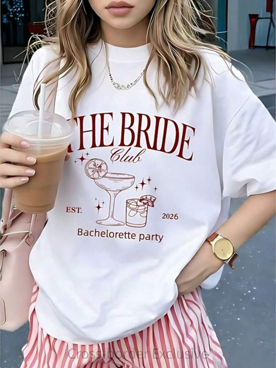 100% Cotton T-Shirt With Print, Vintage Italian Style European Summer, Casual White For Beach And Vacation. Unisex T-Shirt - 白色 - 查看 1