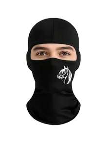 1pc/2pcs Unisex Solid Color & Printed Balaclava Ski Mask, Suitable For Daily Outings And Outdoor Activities - Multicolor - View 2