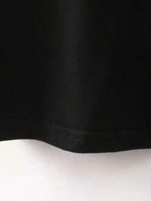 Nuevas llegadas para el verano. Camiseta con estampado gráfico, manga corta, cuello redondo, top casual para verano y primavera, ropa de mujer, blusa, camisa > Hermosa. - Rojo - Ver 12