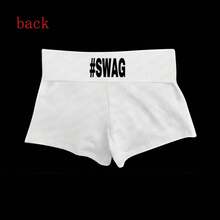 Pantalones cortos de moda gótica para chicas, estilo grunge Y2K, con diseño de letras, hip-hop, streetwear, punk, hot pants, pantalones retro únicos, emo - Sí - Ver 1