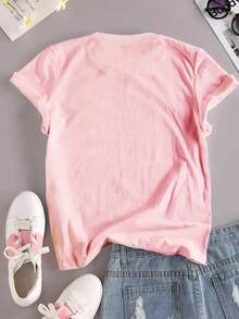 Camiseta casual de manga corta para mujer, ideal para vacaciones de verano, con un dibujo del ratón Remy usando un gorro de chef, combinada con una camiseta holgada con motivos de cuchara cruzada y la Torre Eiffel de París. Ropa de moda para mujer, primavera/verano. - Blanco - Ver 11