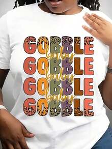 Camiseta de Acción de Gracias Gobble Gobble, Camiseta de Acción de Gracias para Mujer, Camisetas Familiares de Acción de Gracias, Camiseta de Pavo de Acción de Gracias, Camiseta de Calabaza de Acción de Gracias - Blanco - Ver 6