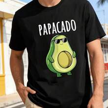 Printed T-Shirt For Men And Women - 黑色 - 查看 1