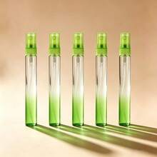 10pcs Gradient Color Glass Perfume Refillable Bottles, 10ml Multi-Color Mixed, Different Colors Contain Different Perfumes, Mini Samples Portable Travel Spray Bottles - View 3