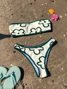 New Sexy Strapless Two-Piece Bikini,  Style. - Image Color - View 8