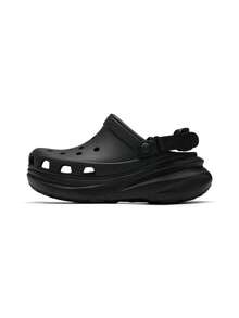 Crocs 女士运动凉鞋/拖鞋 蓬松木屐，2026夏季新款男女通用厚底闭趾沙滩拖鞋 213448-001 - 213448-001 - 查看 1