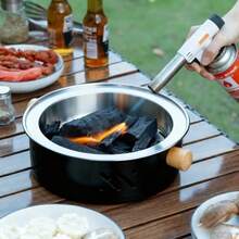 Portable Mini Outdoor BBQ Grill With Thickened Grill Rack, Indoor Charcoal Grill For Camping, Home Backyard Party, Holiday Gathering Essential - A - View 8