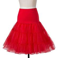 Falda de Tul Roja