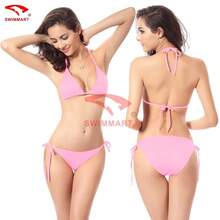 Swimsuit Bikini Sexy Candy Color Classic Women's Swimwear - Royal Blue - View 8