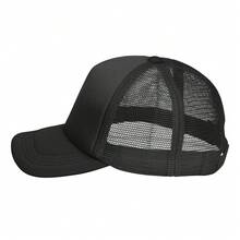 This Black Trucker Hat Features A Vibrant Graffiti Design With Colorful Elements Like An Ice Cream Cone And Fish, Adding A Playful Touch To The Classic Style. - màu đen - Xem 3