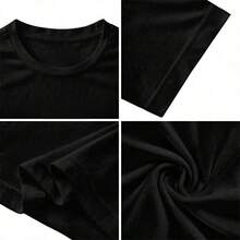 Camiseta 100% Algodón con Mensaje Religioso – Camino por Fe, No por Visión, Mensaje Cristiano - Negro - Ver 7