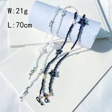 Shiny Bohemian Glass Colorful Heart Beaded Anti-Slip Eyeglass Chain, Acrylic Unique Fashion Eyeglass Strap - Glasses Chain - View 7