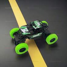 High-Speed Remote Control Off-Road Car For Kids, With LED Lights And Tires, Racing Toy, Gift For Children, Remote Control Car For Children - Green 1B - View 2