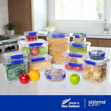 Sistema Klip It colección Rectángulo contenedor de almacenamiento de alimentos 33.8 oz/4.2 tazas Transparente 1 - Transparente - Ver 6