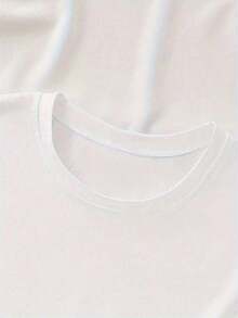 Playera para Mujer 100% Algodón Transpirable | Camiseta Casual de Manga Corta Rosa Brillante para Mujeres - Top de Cuello Redondo de Suave con Estampado Geométrico de Rodajas y Hojas de Naranja Vibrante, Lavable a Máquina para Atuendo Casual de Primavera Verano, Camiseta con Estampado de Frutas, Tela para Todas las Estaciones, - Ideal para el Verano - Blanco - Ver 4