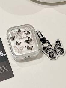 黑色蝴蝶 TPU 耳機保護套，相容於 Apple 1/2 無線藍牙耳機 Pro/Pro2 保護殼 - 彩色 - 查看 6