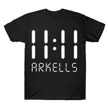 Arkells-11-11 Y2K Hip Hop Music Graphic Print Unisex Short-Sleeved T-Shirt, Summer Urban Style. - Black - View 1