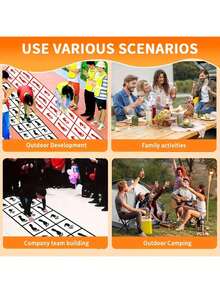 1pc 39.37 X 18.11 Inch Foldable & Washable Interactive Game Set, Portable & Easy To Carry, Suitable For Outdoor Adventure, Team Building, And Family Entertainment - View 5