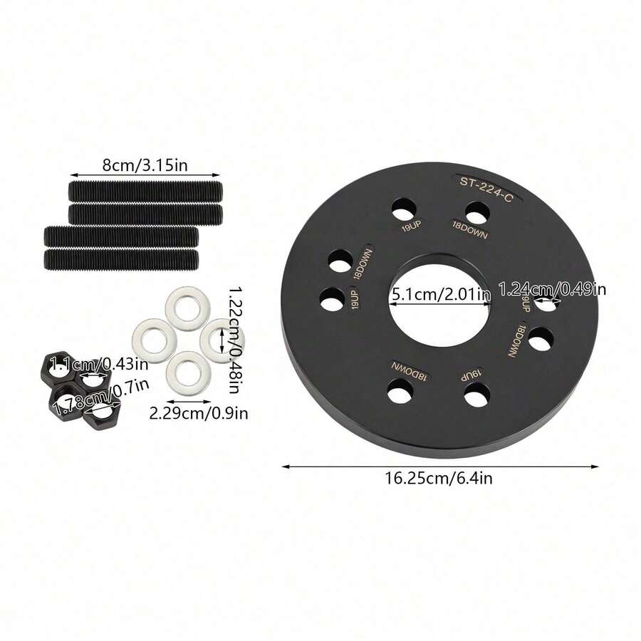 Sweetmile Rear Crankshaft Seal & Wear Sleeve Installer, Crankshaft Seal & Wear Sleeve Installer, Rear Crankshaft Seal & Wear Sleeve Installation Tool For The Installation And Removal Of Crankshaft Rear Seals And Wear Sleeves On Paccar PX-6, PX-8, 1989 - Black - View 1