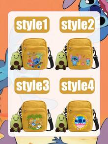 Túi đeo chéo bằng vải canvas màu vàng in hình Lilo & Stitch của Disney, nổi bật với hình ảnh Stitch và Scrump ngộ nghĩnh cùng các chi tiết trang trí vui nhộn. Được làm từ vải canvas bền, nhẹ với khóa kéo an toàn và dây đeo có thể điều chỉnh, chiếc túi nhỏ gọn nhưng rộng rãi này hoàn hảo cho các công việc hàng ngày, những buổi đi chơi thông thường hoặc du lịch, thêm một chút vui tươi và hoài niệm cho bất kỳ trang phục nào. - Nhiều kiểu dáng - Xem 6