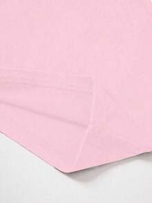 Top de hombro único femenino de unicolor y ajuste elegante y sencillo para el verano - Rosa - Ver 4