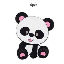 6 pièces Perles en silicone mignonnes en forme de panda - Perles focales en silicone, perles pour la fabrication de bijoux, design de mode, parfait pour les bracelets DIY, les cordons, les accessoires de bracelets de stylo perlés, les décorations de fête de vacances et autres artisanat fait main - Cadeau idéal - Multicolore - Voir 13