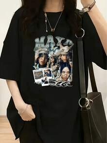 Women T-Shirts - Black - View 6