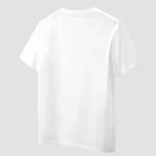 Camiseta Casual de Talla Grande para Mujer con Estampado de Béisbol, Mangas Cortas, Cuello Redondo y Lavable a Máquina, Adecuada para Madres Aficionadas al Béisbol y Entusiastas del Deporte, en Tela Deportiva Blanca. - Blanco - Ver 8
