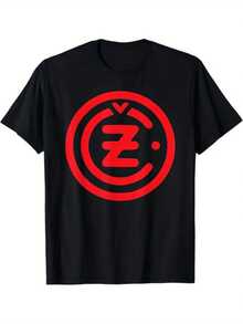 100% Cotton Men's Vintage CZ Motorcycle Graphic T-Shirt- White Tee With Red CZ Logo, Heavyweight 100% Crew Neck Shirt For Bikers, All-Season Casual Wear, Classic Round Neck Design,, Apparel, Material, Adult Men's Style Women Tops - Black - View 7