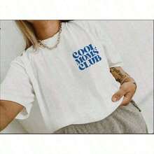 [National Shipping] Cool Moms Club Camiseta Cool Moms Primera Mamá Presenta Mamá Primera Mamá Cool Mom Club Camiseta Cool Moms Futura Mamá F2025 - Estilo - Ver 2