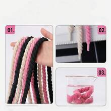 10/5/1pc Candy Color Round Rope Shoelaces, Approx. 8mm Diameter, #1 Decorative Shoelace Replacement, Suitable For Decorating Canvas Shoes, Ice Skates And Sneakers - Twisted Shoelaces - View 2
