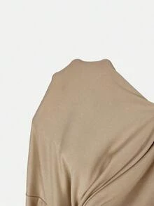 Mono de talla grande para mujer, ropa de verano, shorts, hombros descubiertos y graciosos, conjunto de verano para mujer, atuendo de rave de festival, conjunto de verano para vacaciones de mujer, mono casual de mujer - Caqui - Ver 7