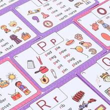 26pcs Alphabet Flash Cards | Natural Phonetic Early Education Alphabet Cards - Wipe Clean Reusable - Educational Toy - Multicolor - View 4