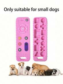 1pc Silicone Dog Chew Toy, Suitable For Puppies And Small Dogs, Helps Clean Teeth, Random Color - Multicolor - View 4
