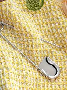 5 Inch Extra Large Silver Safety Pin, Heavy Duty Stainless Steel Giant Pin, Reusable Multi-Purpose Fastener, Suitable For Clothing, Blankets, Leather, Canvas, Laundry, Outdoor And Crafts - Pin - View 7
