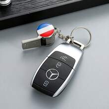 1pc World Cup Whistle, Cheering For National Team Football Fans Commemorative Keychain - Multicolor - View 2