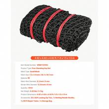 Round Bale Hay Net, 4.92 X 4.92 X 4.92 Ft, 1.5 Inch Holes, PE Material, Knotless Design, With Zip Ties, Needle Shuttle, Repair Twine And Storage Bag, Slow Feeder Round Bale Net For Horses - Small Mesh, Knotless, 5*5*5 ft - 查看 7