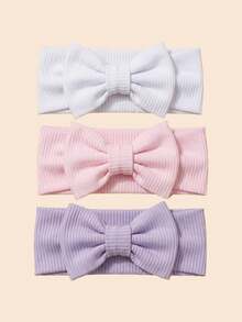 3pcs Baby Girl Headband For 0-4 Years Old Girl,Bow Headband,Toddler Girl Spring Clothes,Baby Summer Clothes,Candy Color Hairband,Ice Cream Color Headbands,Kid Headbands,Children Accessories Celebration Day Anniversary Party Decorations,Children Gift,Can Be Worn At Home Or Outside,Birthday Decorations, Photography Props - Multicolor - View 13