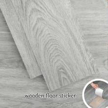 36pcs Fine 3D Wood Grain Texture With Premium Quality, Waterproof & Stain-Resistant Thick Self-Adhesive Floor Stickers, Suitable For Kitchen, Bathroom, Bedroom And Multiple Scenes, 5.91in*15.7in - Wood Grain Floor Stickers - View 1