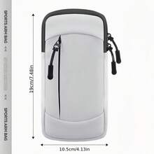 Sac de bras de sport léger, pochette de téléphone de course unisexe avec sangle d'épaule amovible, convient pour le cyclisme en extérieur - Multicolore - Voir 11