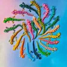 5/10/20/30pcs Assorted Colorful 3D Gecko Figurines, Random Color Animal Models, Suitable For Birthday Gift Bags, Party Fillers, Carnival Prizes - Multicolor - View 6