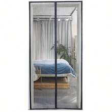Heavy Duty Magnetic Screen Door - Automatic Sealing Hands-Free Mosquito Net, Pet & Child Friendly, Easy Magnetic Strip Installation, Durable Nylon Material, Bohemian Style, Hand Wash Only, Insect Proof Screen Door | Mesh Divider Door | Durable Nylon Mesh - A - View 12