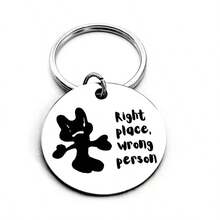 Stainless Steel Round Keychain, Durable And Shock-Resistant, Anti-Deformation, Rust-Proof, Suitable For Long-Term High-Frequency Use - Silver - View 5