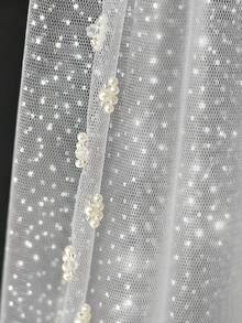 2m Long Sparkling Bridal Veil, Handmade Beaded, Luxury & High-End, Suitable For Wedding Dress, Wedding Veil - Multicolor - View 6