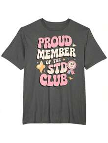 Embarrassing STD Funny Inappropriate Hilarious Adult Humor T-Shirt - Black - View 7