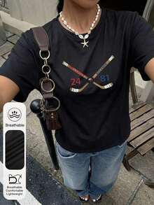Women T-Shirts - Black - View 2