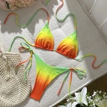 Sexy Bikini For Women 2026 With Adjustable Drawstrings, Beach And Vacation Swimsuit – Two Piece - 花色1 - 查看 11