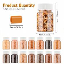 Manik-manik Fuse Sundymot 2,6mm, 2000 PCS+ Seri Warna Cokelat Maillard, Dikemas Secara Individual Dengan Botol Penyimpanan, Cocok Untuk Liontin DIY, Gantungan Kunci, Pembuatan Perhiasan, Kerajinan Tangan, Wisuda, Kembali ke Sekolah, Natal, Pesta, Hadiah Ulang Tahun, Set Isi Ulang Manik-manik Fuse 2,6mm Multi-Warna - Manik-manik puzzle 2,6mm - View 4