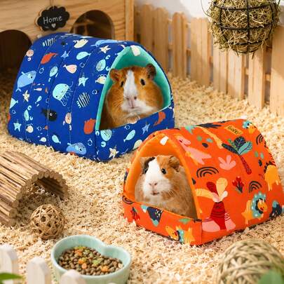 1pc Random Color & Style Delivery, Warm Squirrel/Rabbit/Parrot/Hedgehog/Hamster Nest, Winter Insulation